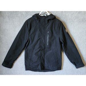 NEW Aeropostale Women's Size XS Zip Up Hooded Lined Winter Jacket Coat Black